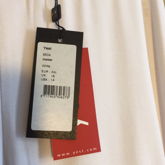 Yest Insider 8504 Stretch White Capris Leggings Activewear Size 14 - Picture 7 of 16